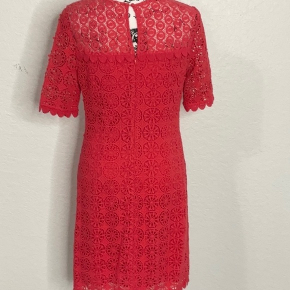 356- Boden Poppy NWOT Pink Floral Eyelet Midi Dress - Picture 3 of 6